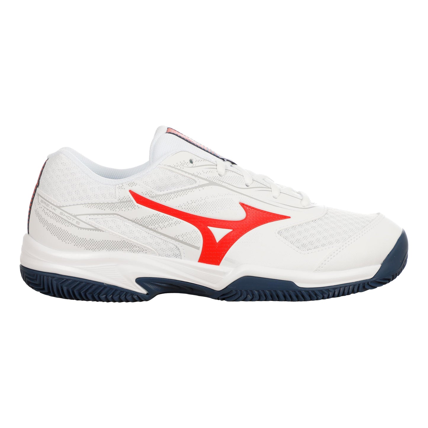 Mizuno Break Shot 5 Sandplatzschuh Herren - weiß, orange