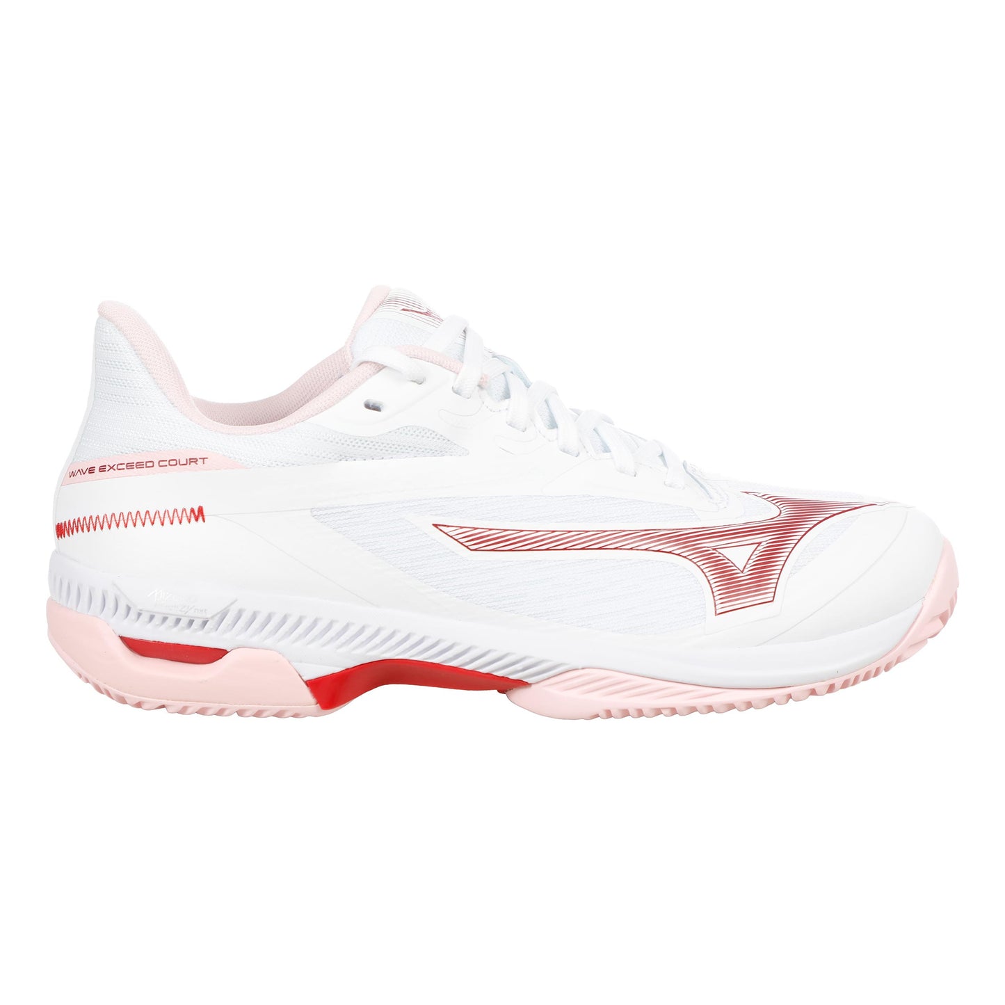 Mizuno Wave Exceed Court Sandplatzschuh Damen - weiß, berry