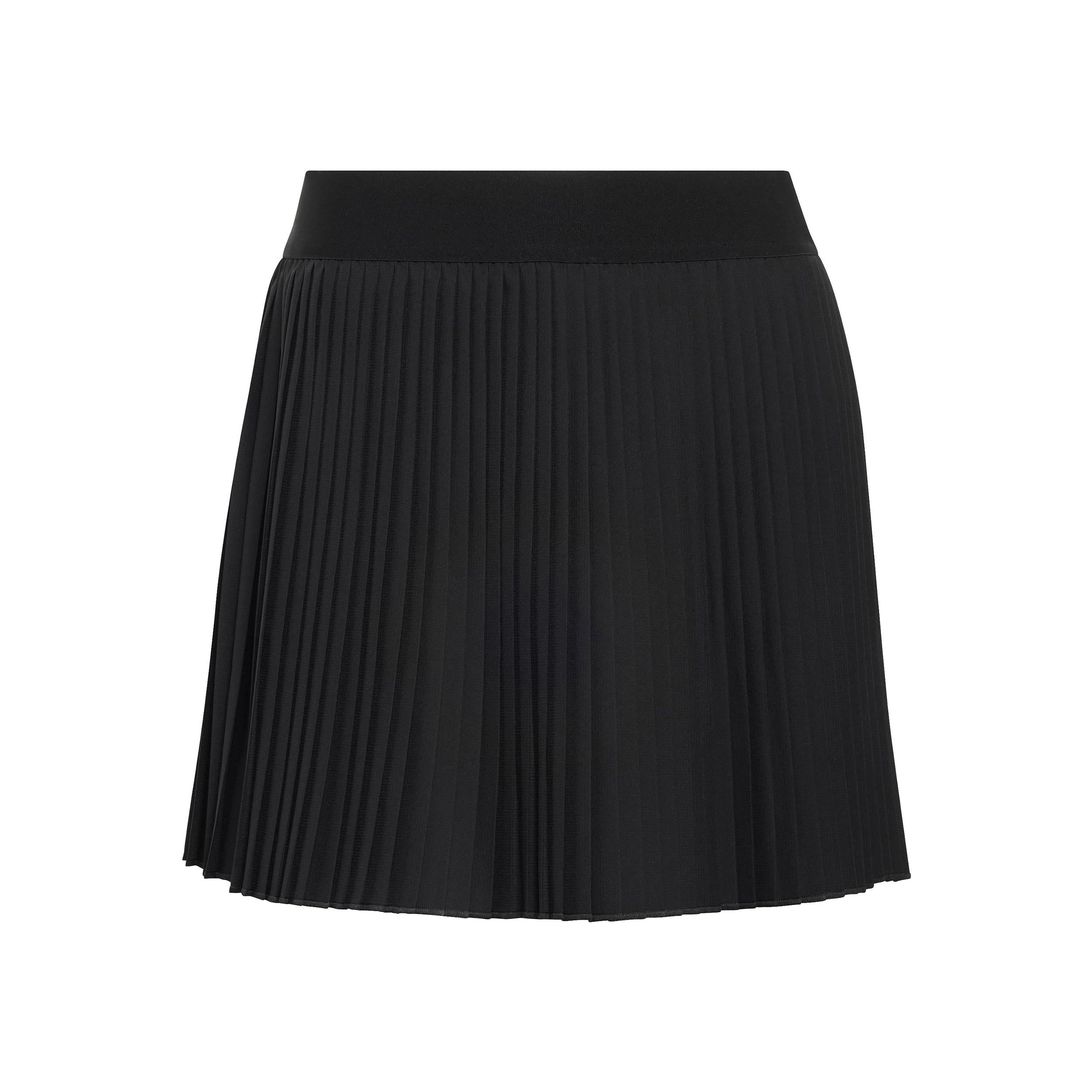 adidas Club Pleated Long Rock Damen-schwarz