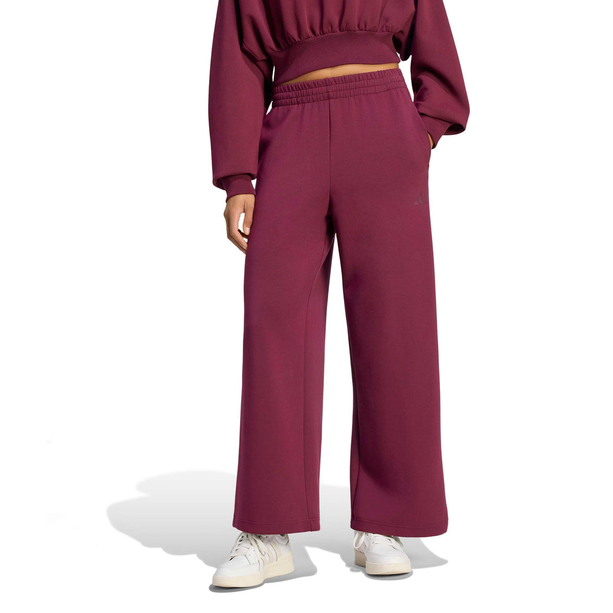 adidas Soft Lux Straight Trainingshose Damen - weinrot