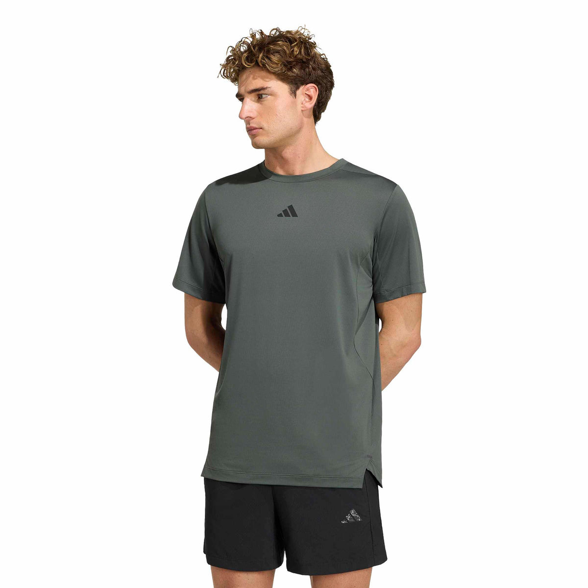 adidas D4T Essentials T-Shirt Herren - dunkelgrün