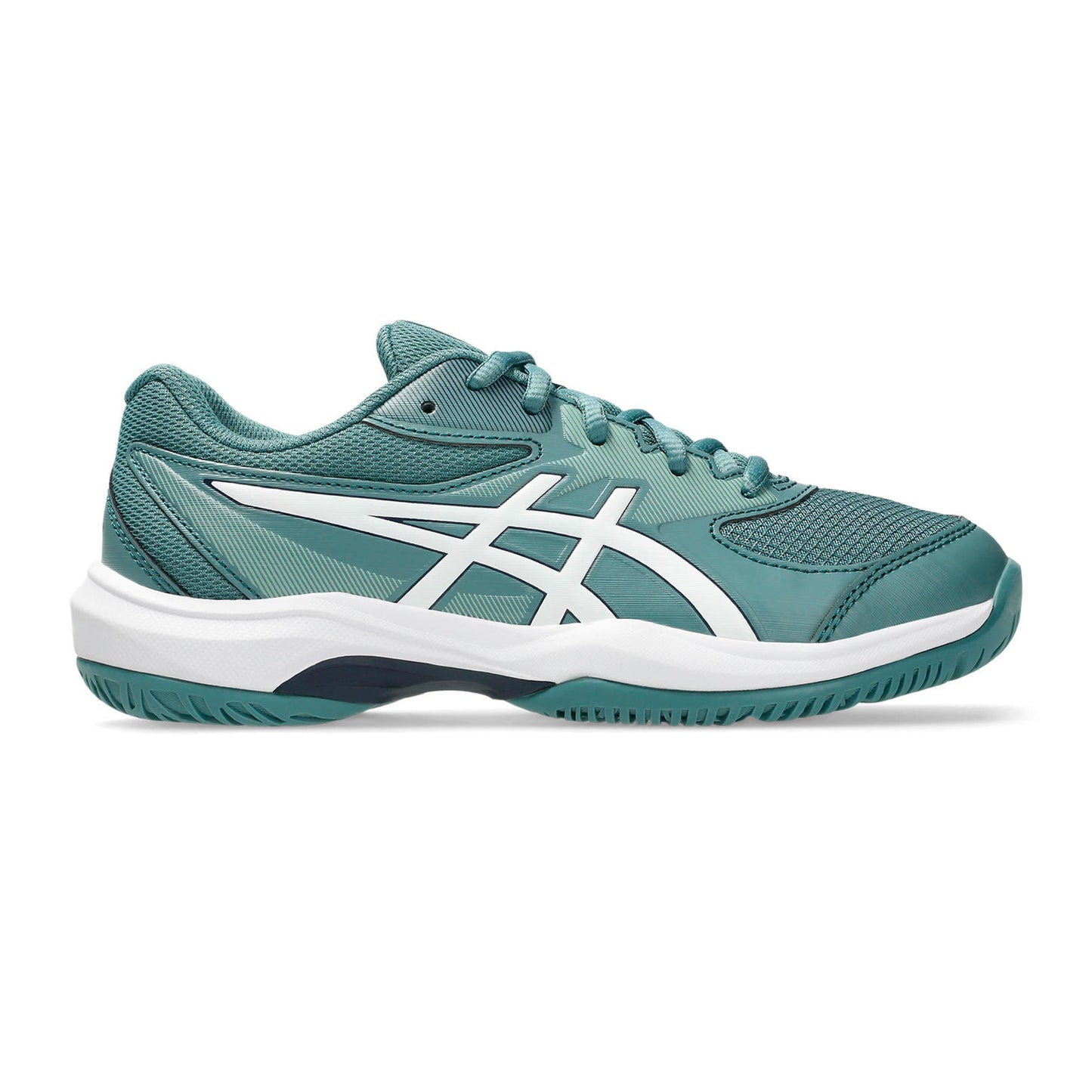 ASICS Gel-Game 10 GS Allcourtschuh Kinder - petrol, weiß