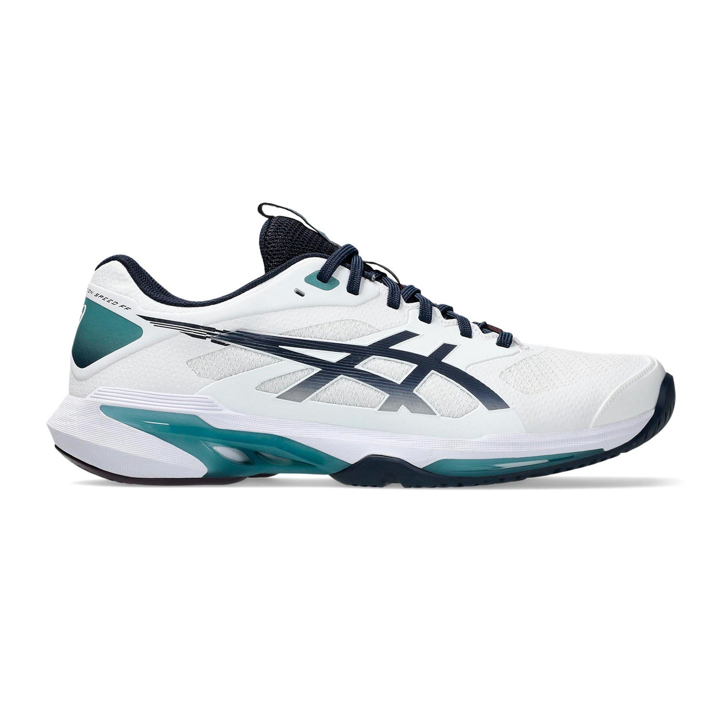 ASICS Solution Speed FF 4 Allcourtschuh Herren - weiß, nachtblau