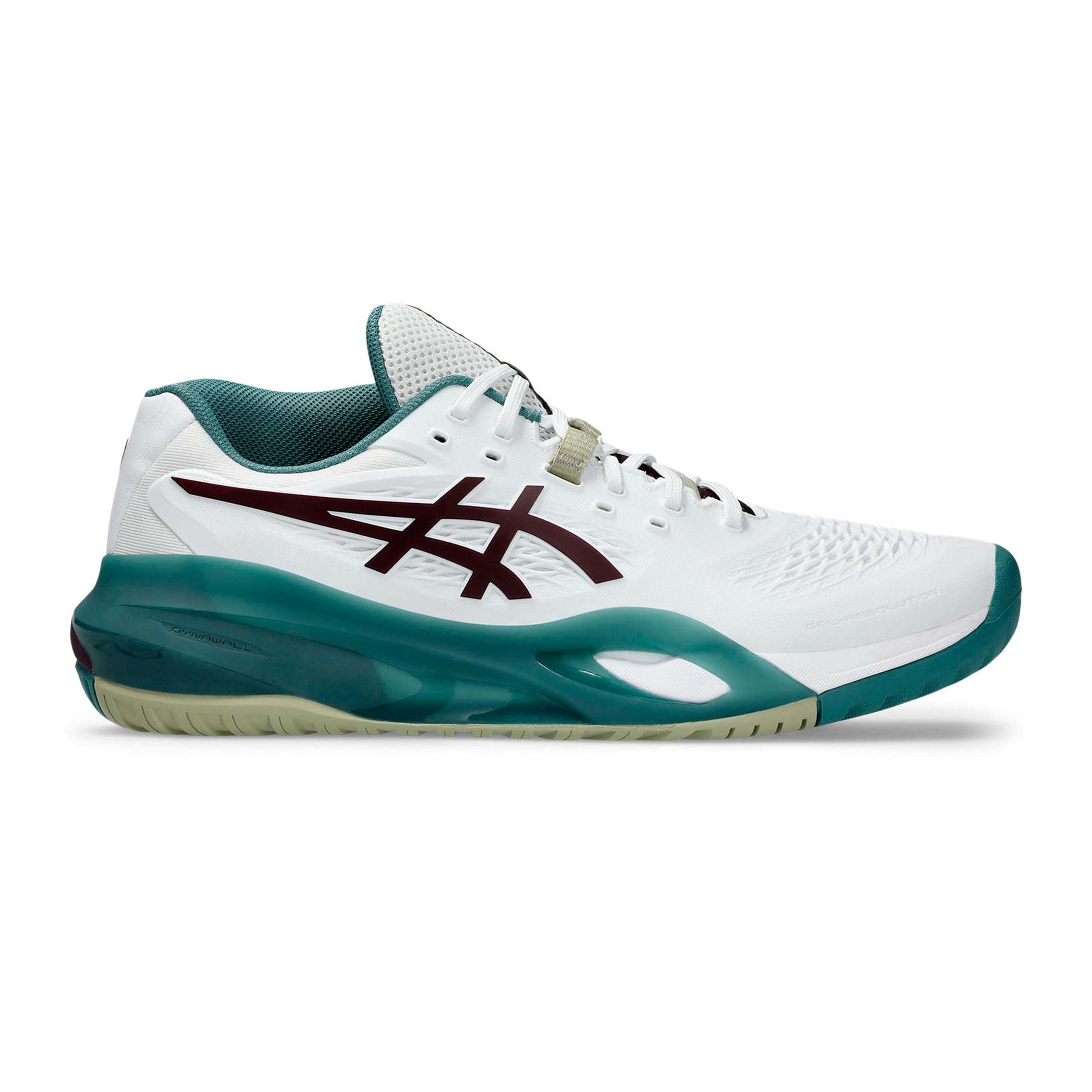 ASICS Gel-Resolution X Allcourtschuh Herren - weiß, petrol