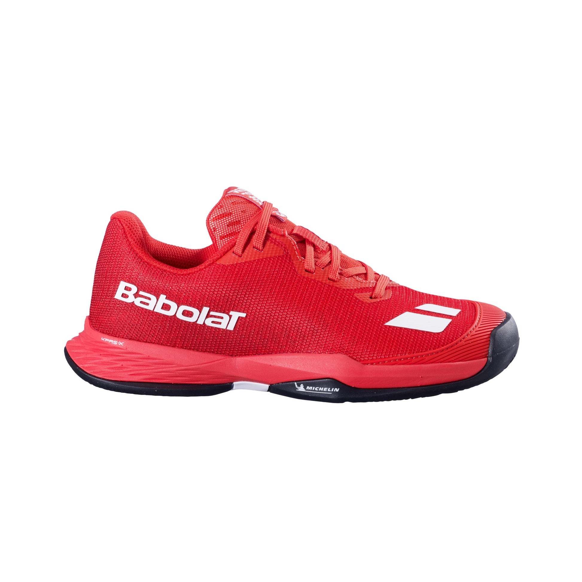 Babolat Jet Mach 3 Sandplatzschuh Kinder - rot, weiß