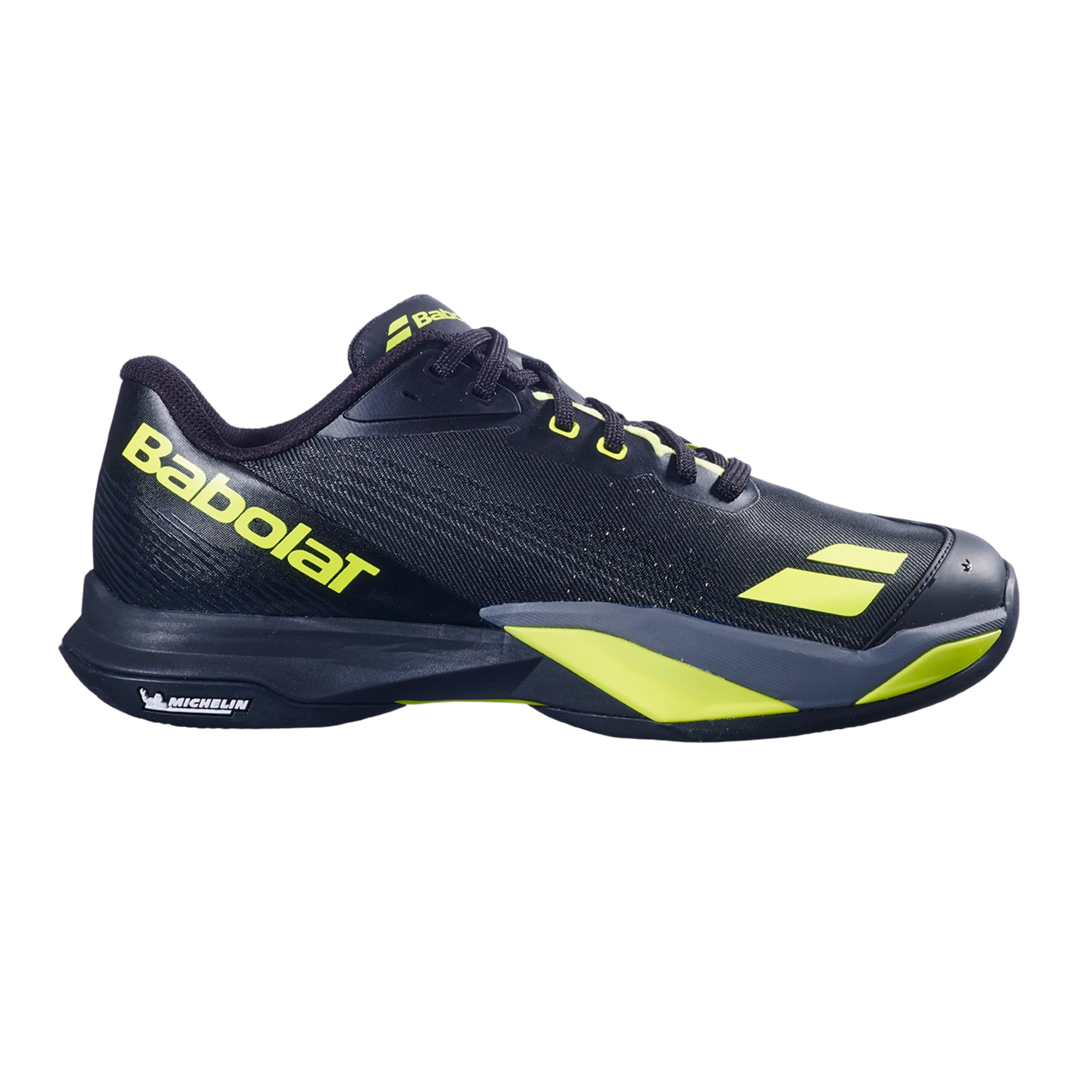 Babolat Jet Mach 4 Sandplatzschuh Herren - schwarz, neongelb