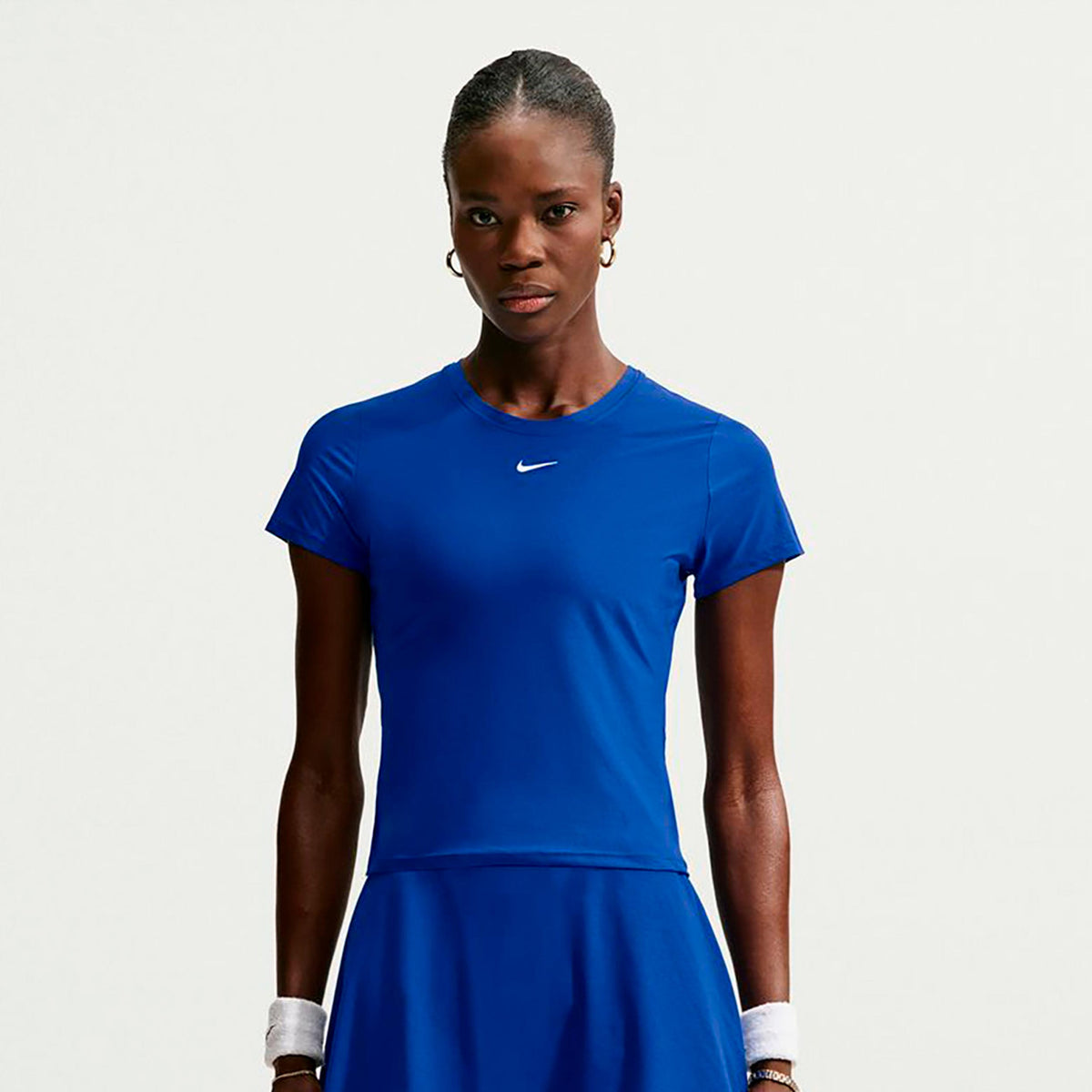 Nike Dri-Fit Victory  T-Shirt Damen - blau, weiß