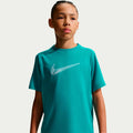 Dri-Fit Multi  T-Shirt Kinder - petrol, weiß