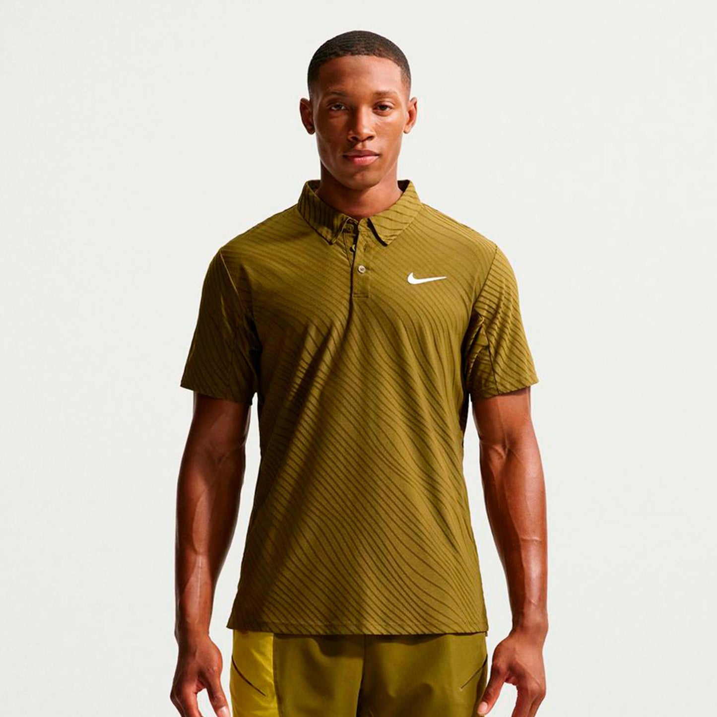 Nike Jannik Sinner Court Dri-Fit Advantage Slam Polo Herren-oliv, weiß