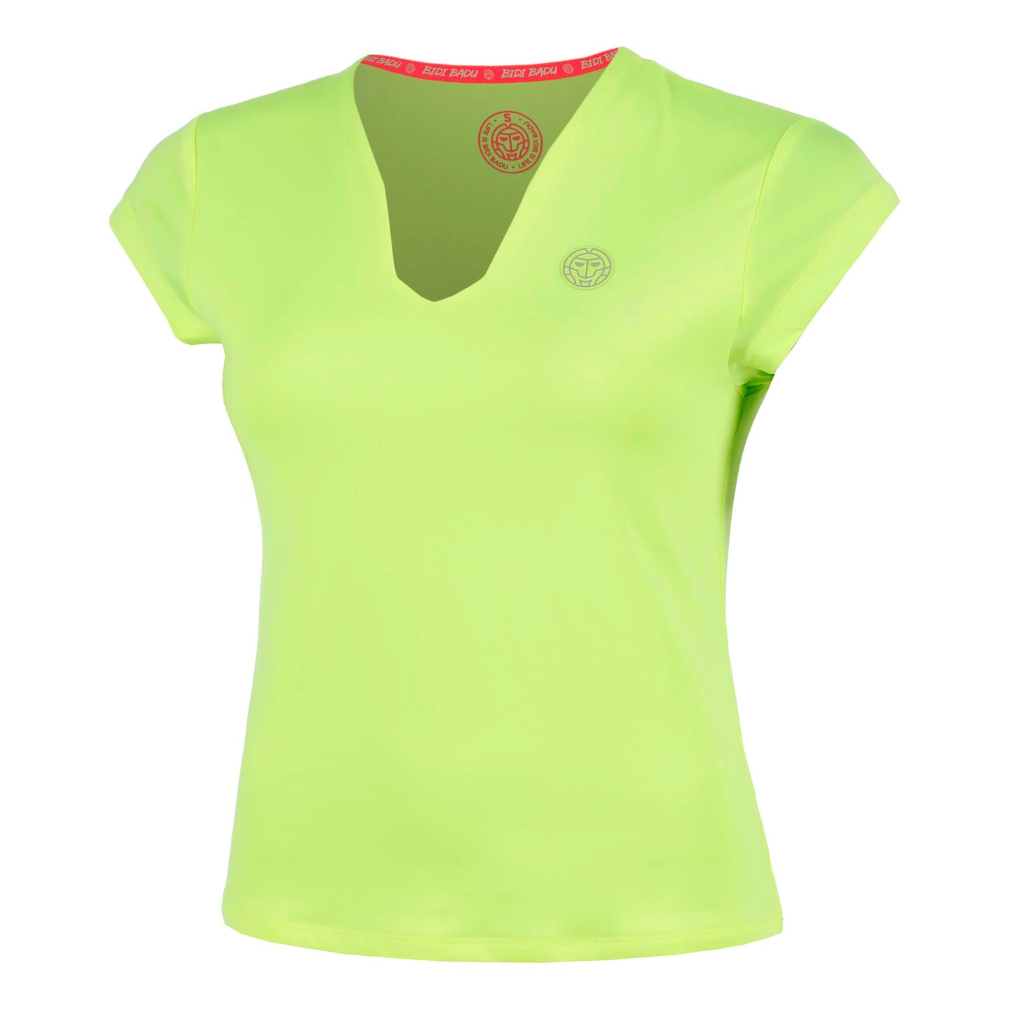 BIDI BADU Out of Control V-Neck T-Shirt Damen-neongelb