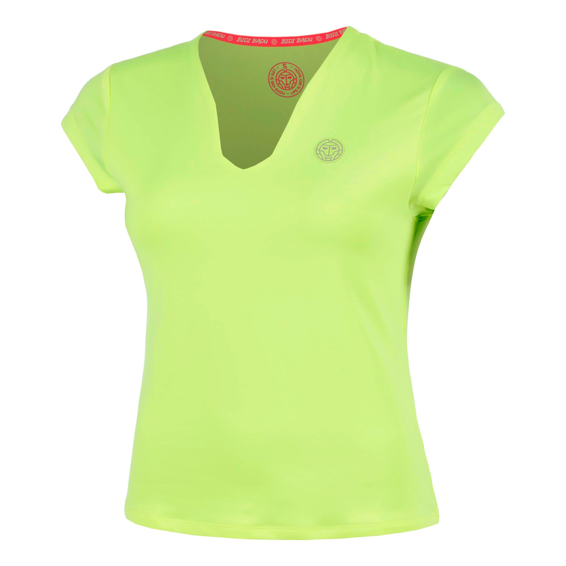 BIDI BADU Out of Control V-Neck T-Shirt Damen-neongelb
