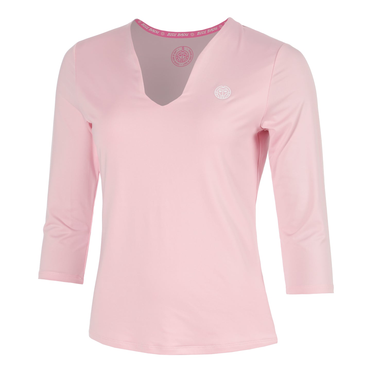 BIDI BADU Hey Laguna V-Neck Longsleeve Damen-altrosa