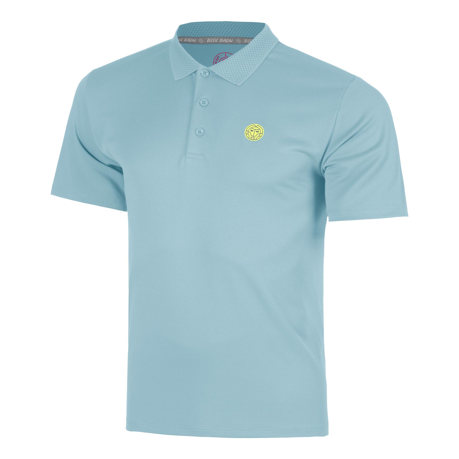 BIDI BADU Solid Polo Herren-petrol