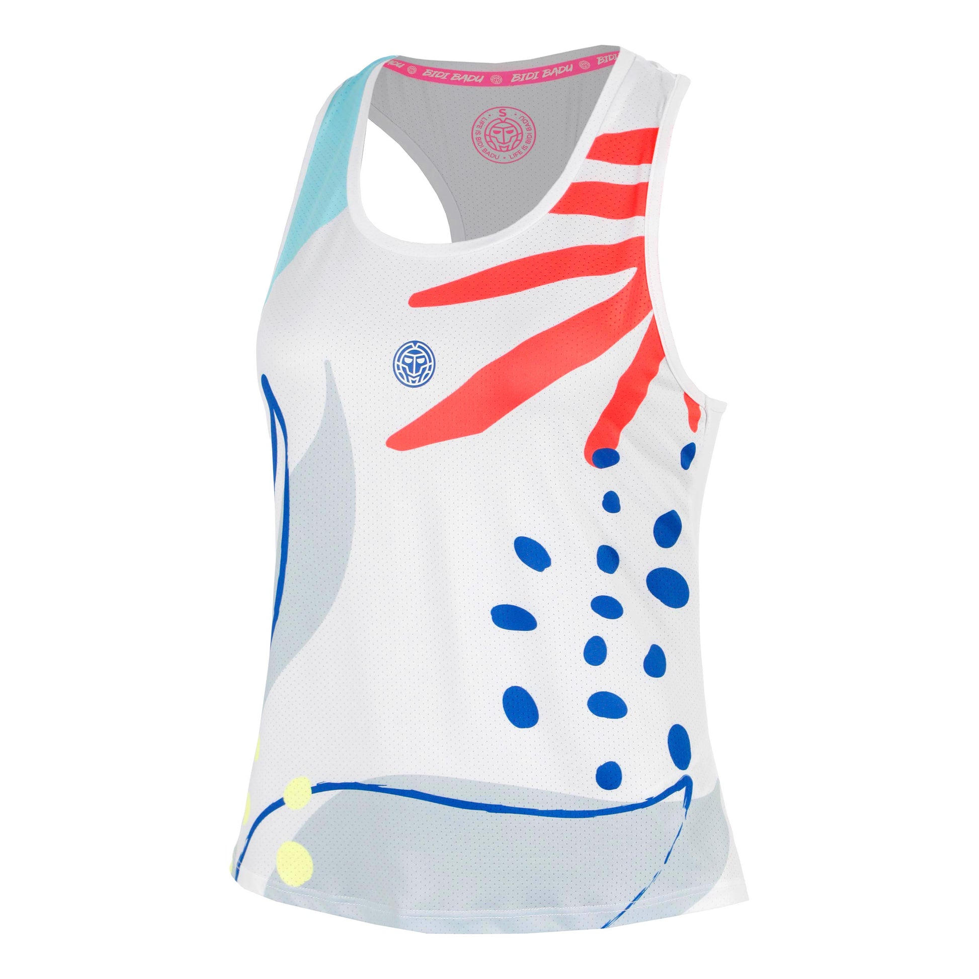 BIDI BADU Hey Laguna Racerback
 Tank-Top Damen-weiß, mehrfarbig