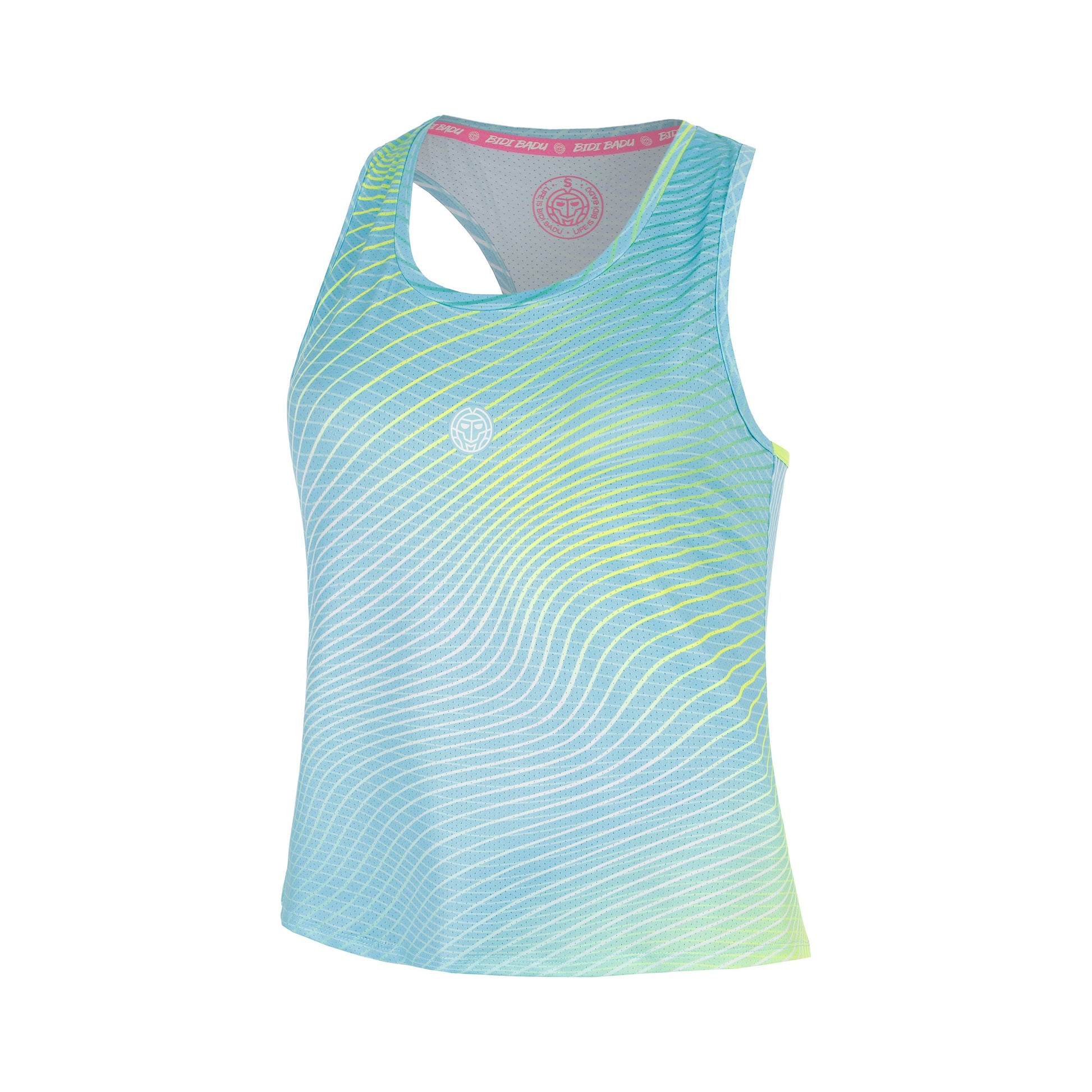 BIDI BADU Out of Control Racerback Tank-Top Mädchen - hellblau, neongelb