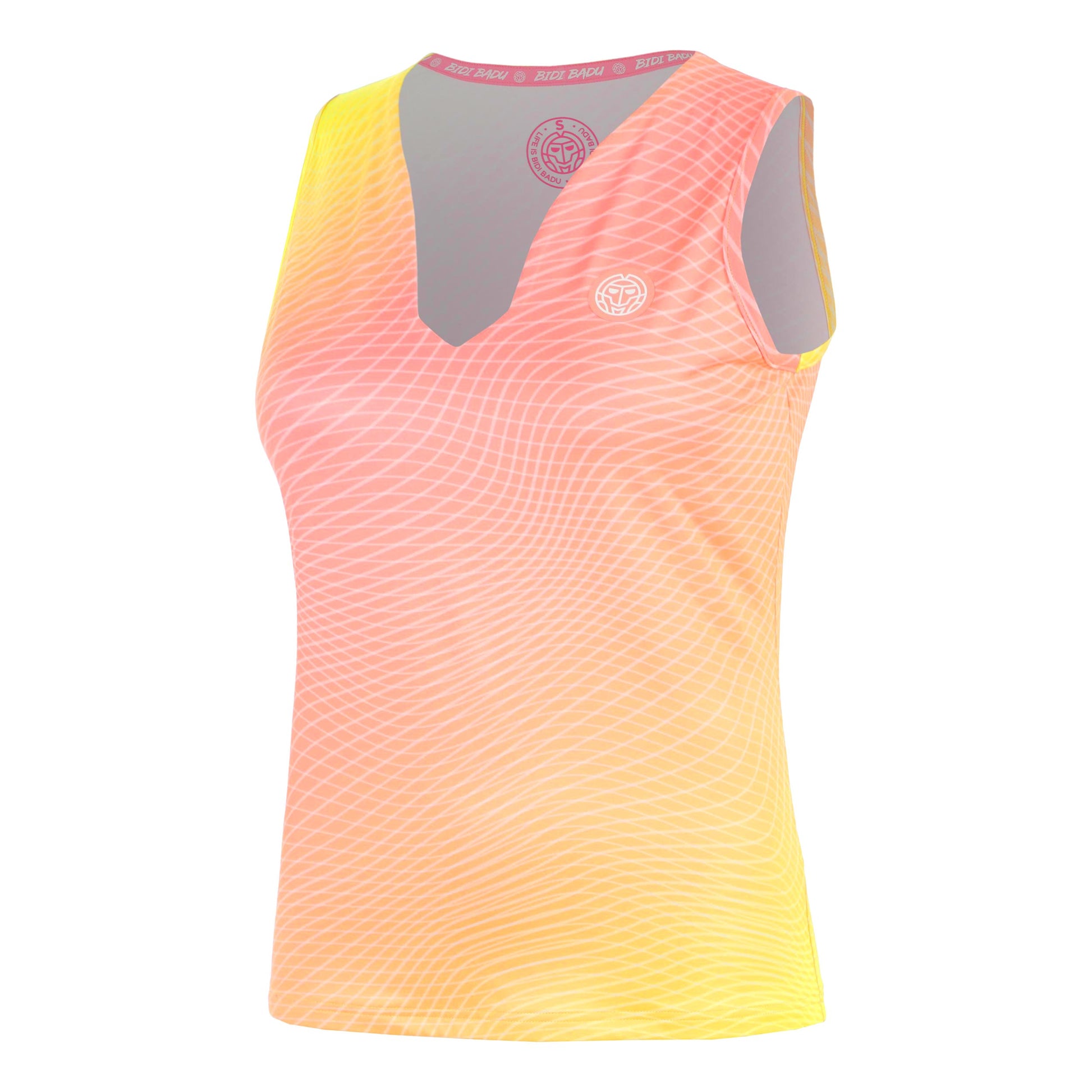 BIDI BADU Out of Control V-Neck Tank-Top Damen-pink, neongelb