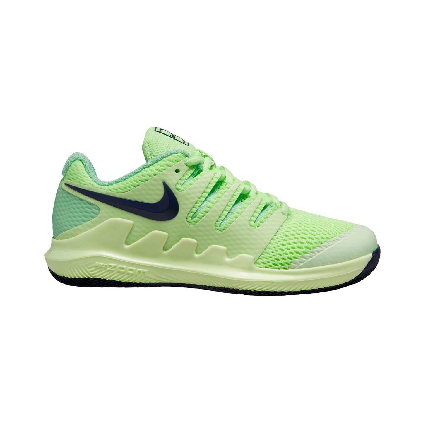 Nike Vapor X Allcourtschuh Kinder-hellgrün, schwarz