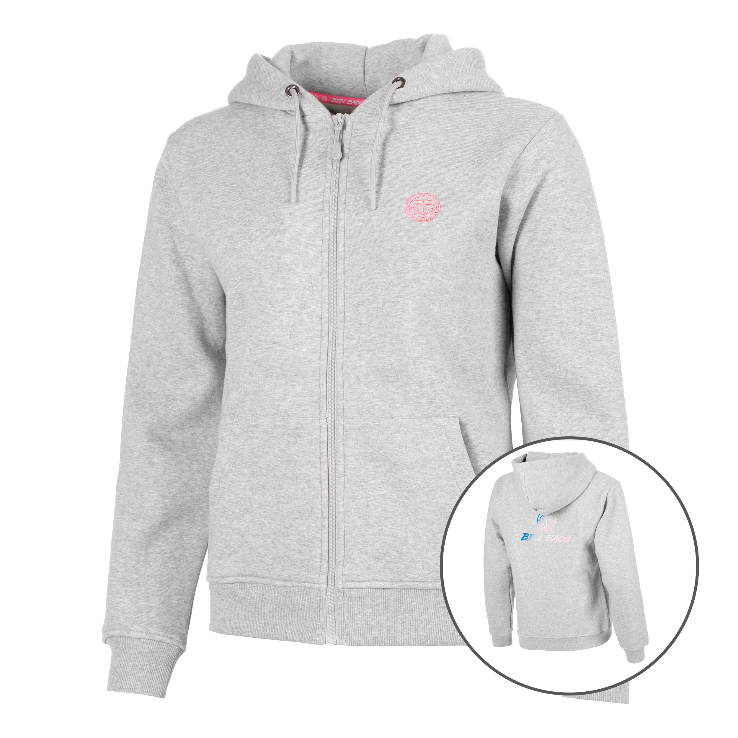 BIDI BADU Hey Laguna Logo Zip Hoody Damen-hellgrau