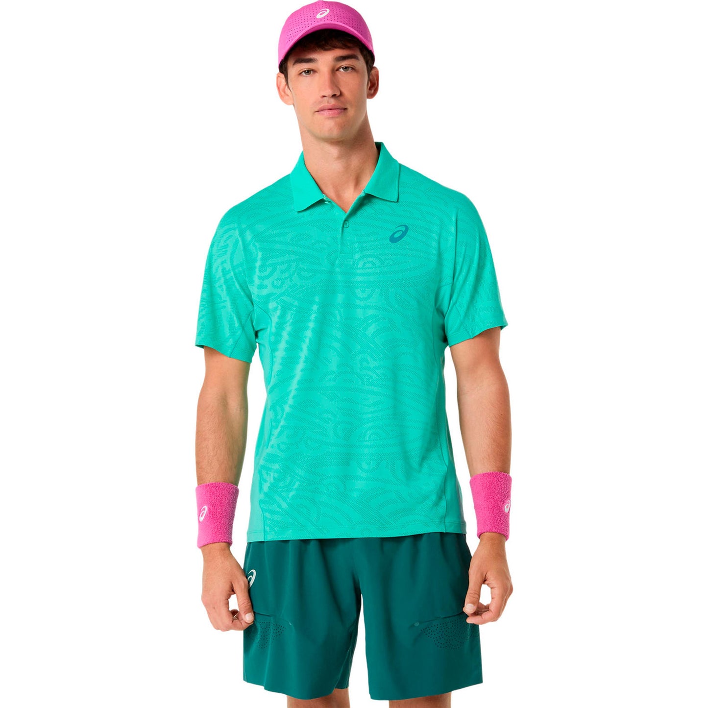 ASICS Match Jacquard    Polo Herren - grün