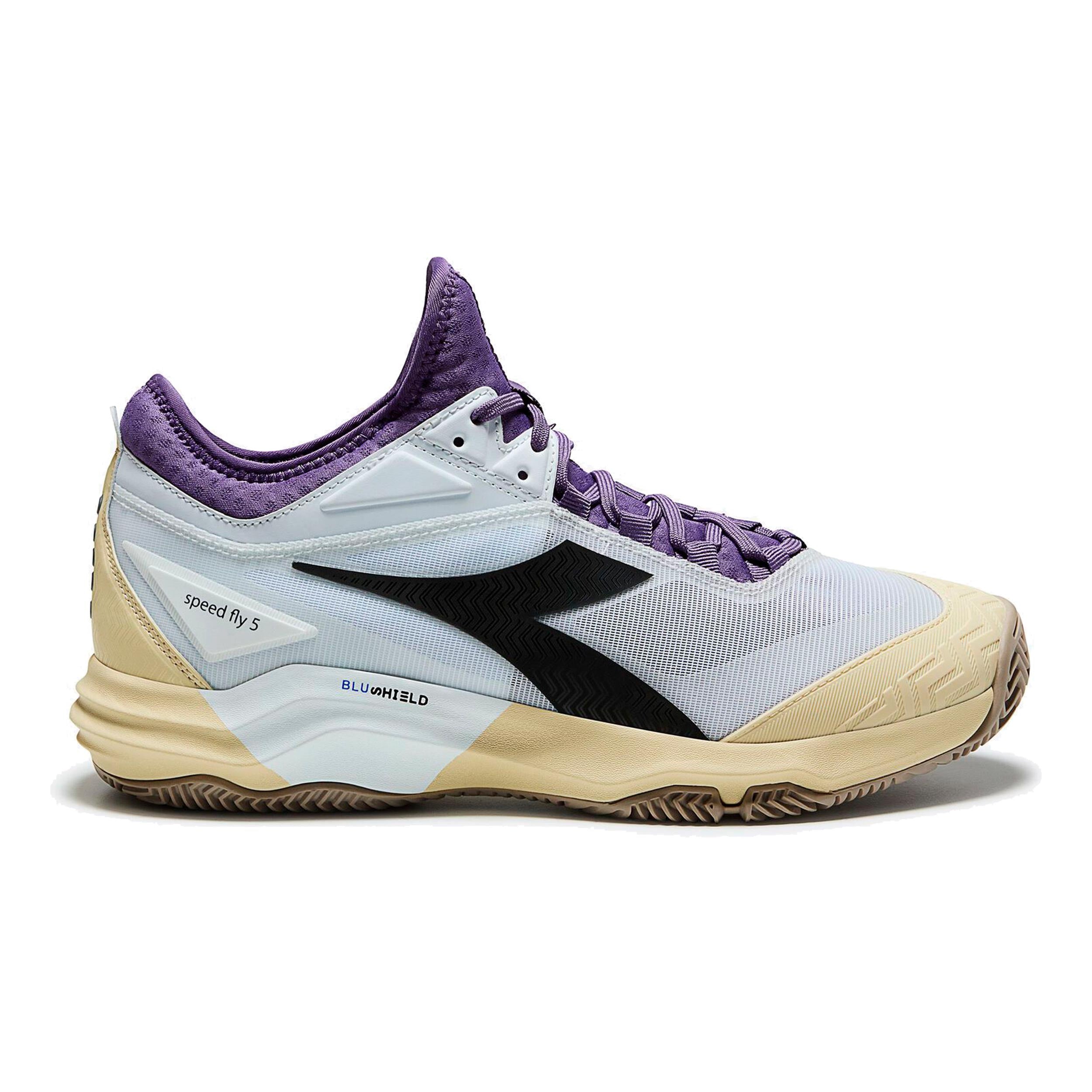 Diadora Speed Blushield Fly 5 Sandplatzschuh Herren - beige, hellblau