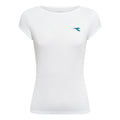 Court T-Shirt Damen-weiß