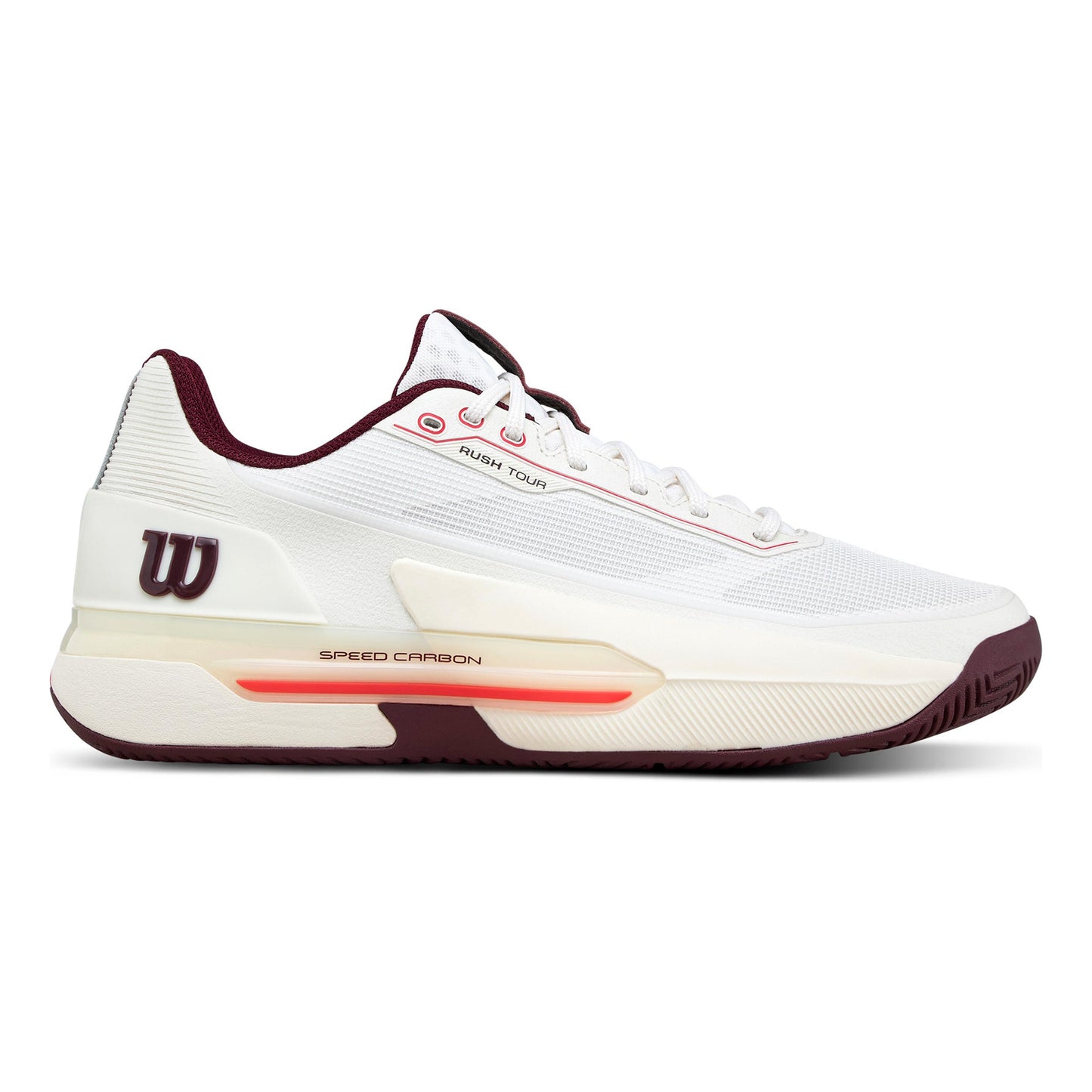 Wilson Rush Tour 5 Allcourtschuh Herren-weiß, weinrot