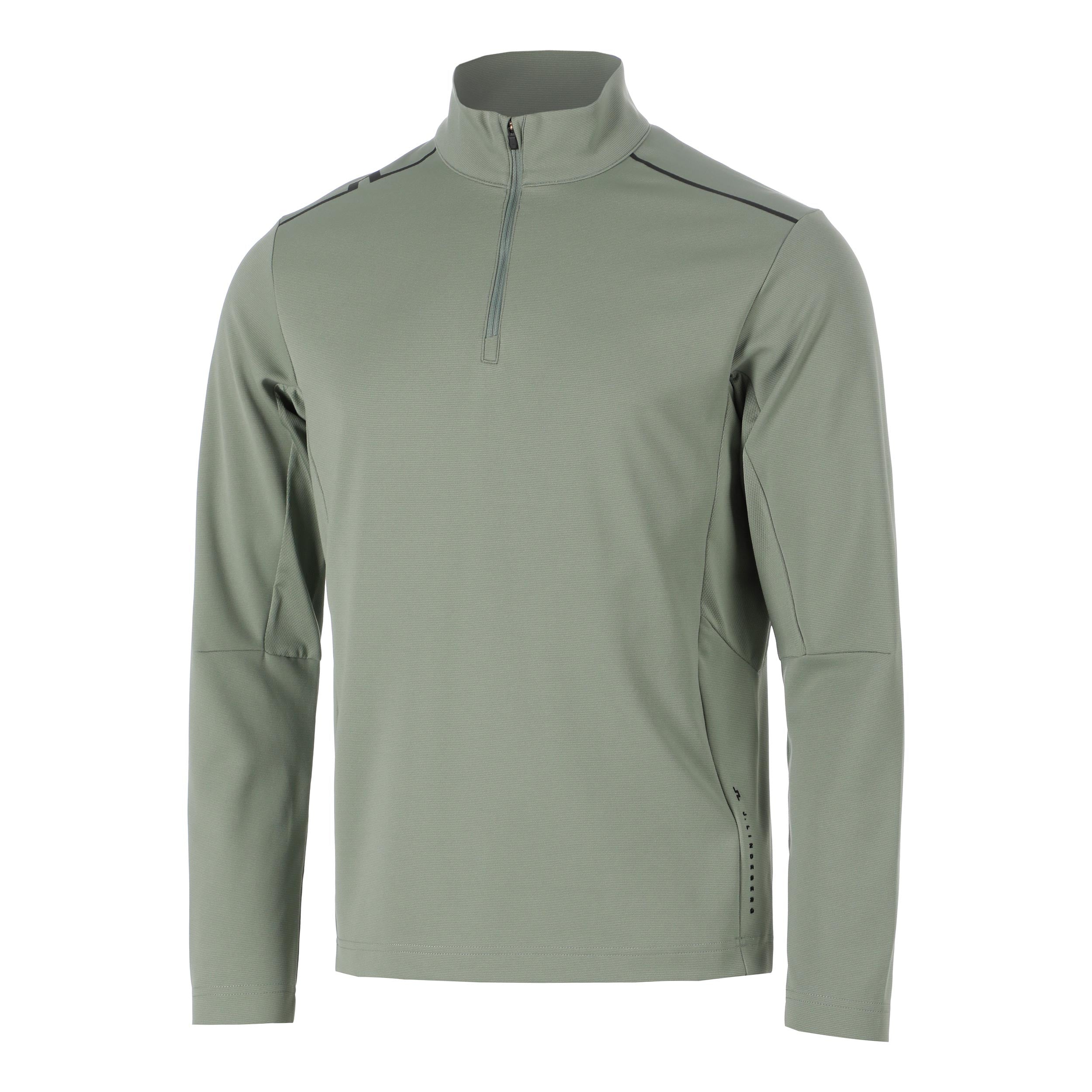 JLindeberg Leon Quarter Zip Longsleeve Herren-oliv