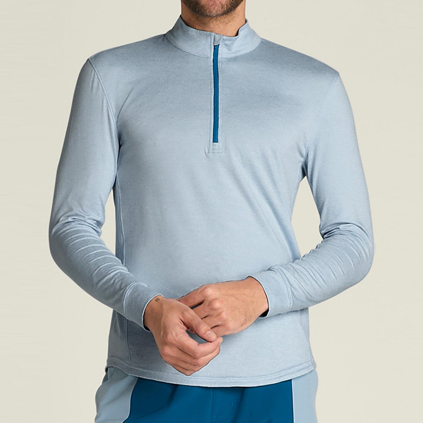 Wilson Everyday Performance Half-Zip Longsleeve Herren-blaugrau