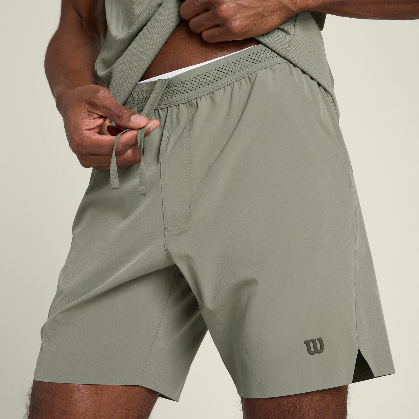 Wilson Tournament 7in Shorts Herren-oliv