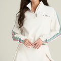 Davenport Woven Trainingsjacke Damen - weiß, mehrfarbig