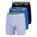 Essential Cotton Stretch Boxer Short 3er Pack Herren - lila, blau