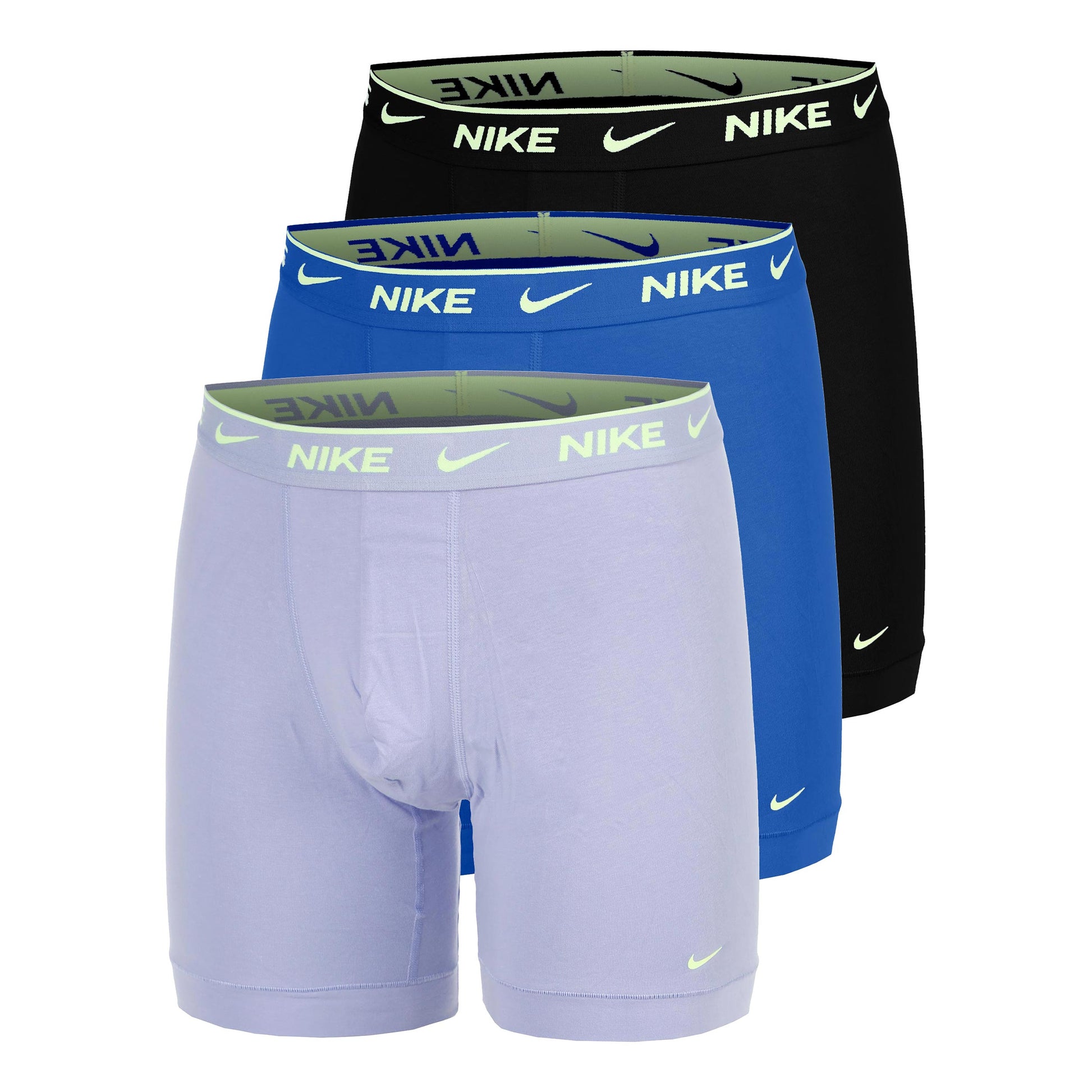 Nike Essential Cotton Stretch Boxer Short 3er Pack Herren - lila, blau