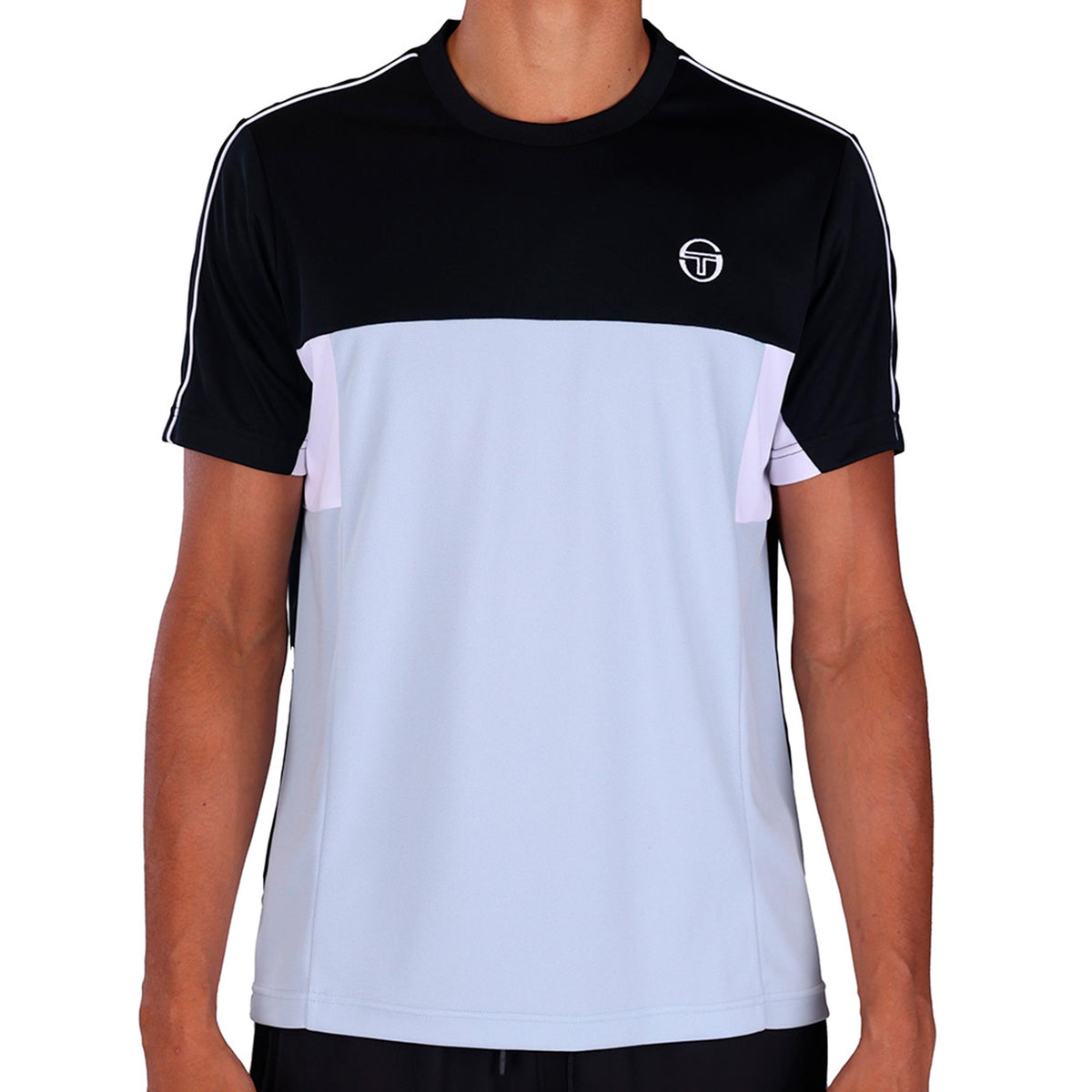 Sergio Tacchini Caspio PL T-Shirt Herren - schwarz, hellblau