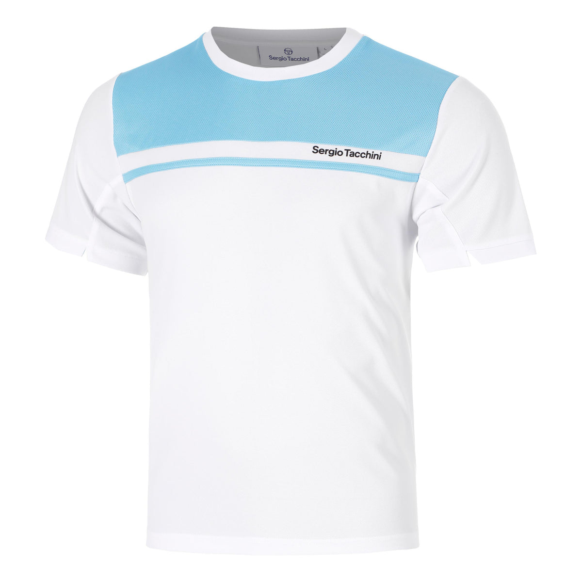 Sergio Tacchini Riflesso PL T-Shirt Herren - weiß, hellblau