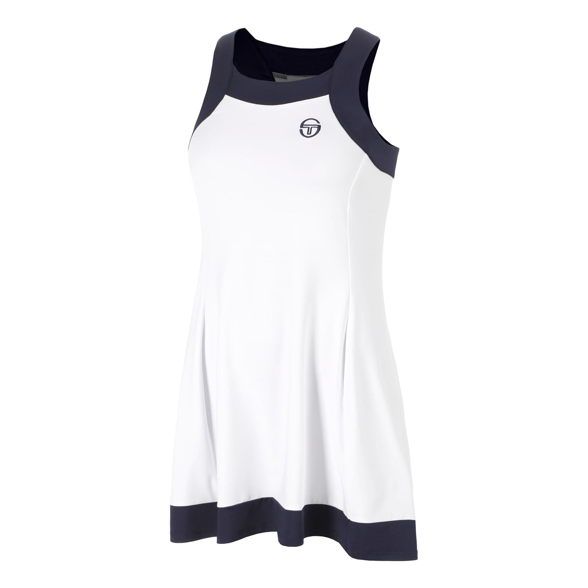 Sergio Tacchini TCP Kleid Damen - weiß, dunkelblau
