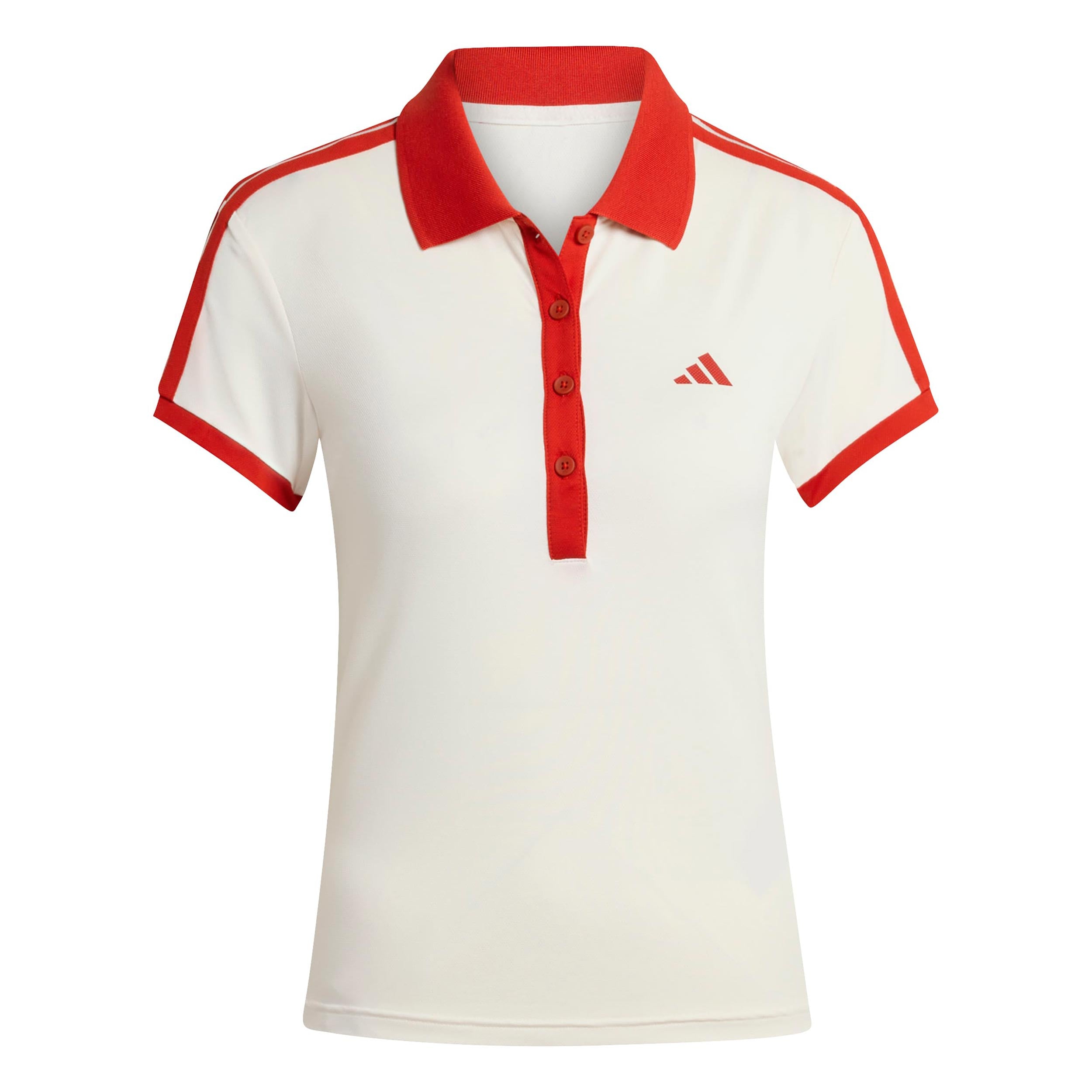 adidas Classics Polo Damen - beige, rot