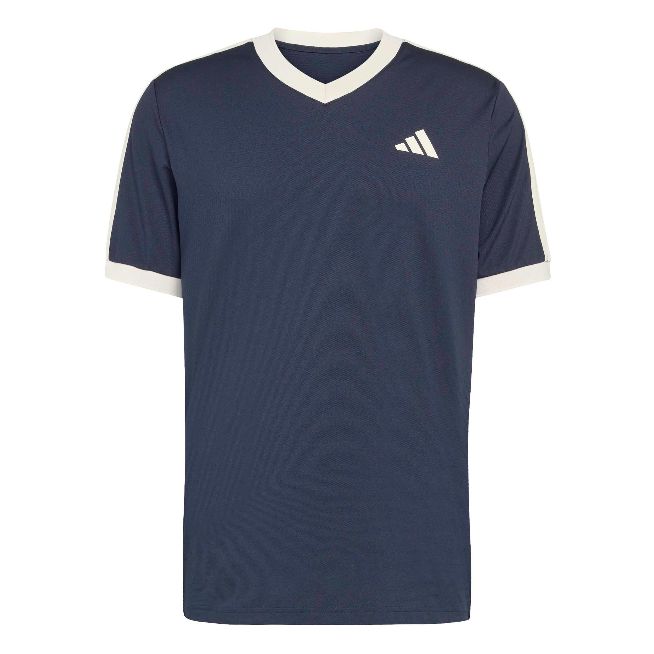 adidas Classics T-Shirt Herren - dunkelblau, beige