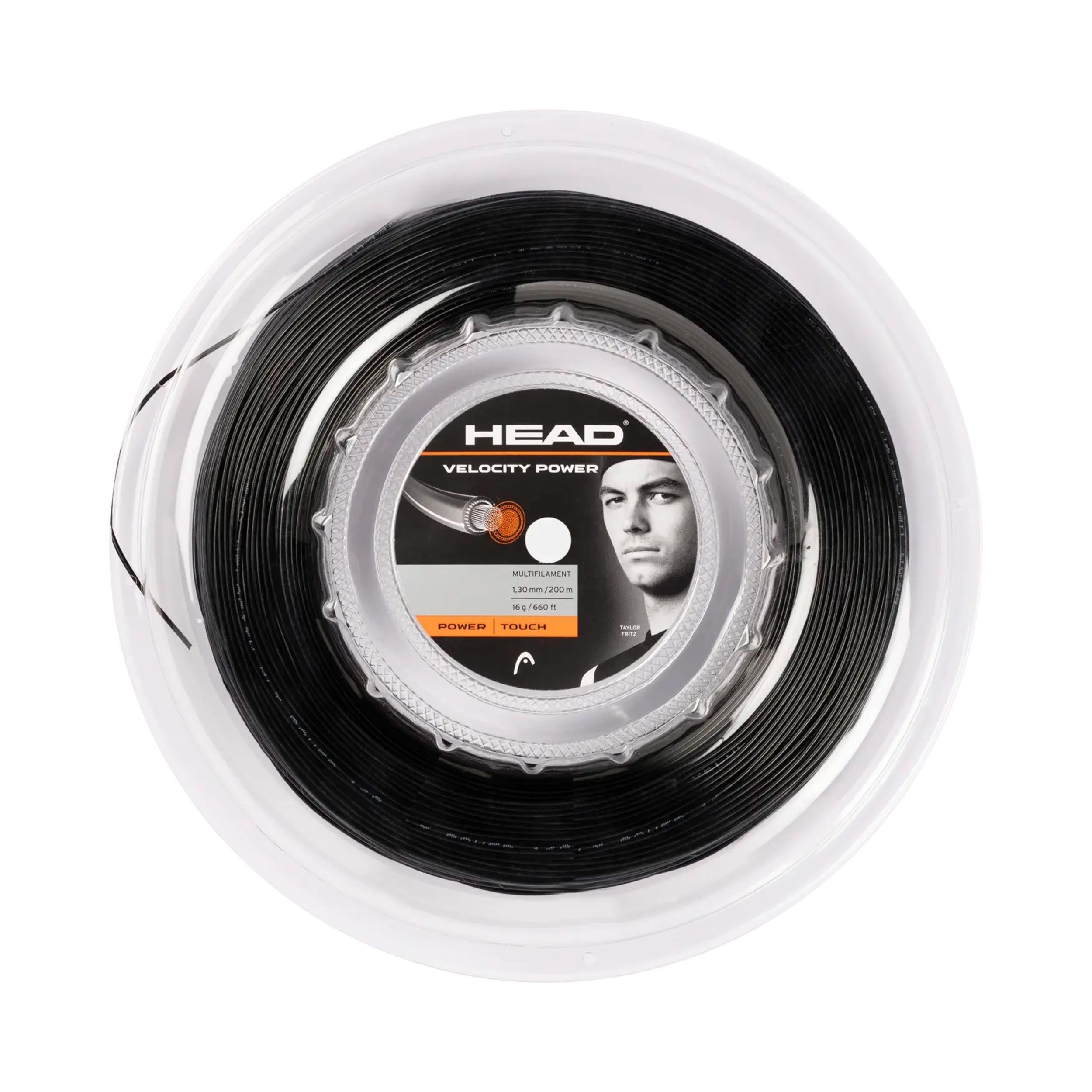 HEAD Velocity MLT Power Saitenrolle 200m - schwarz
