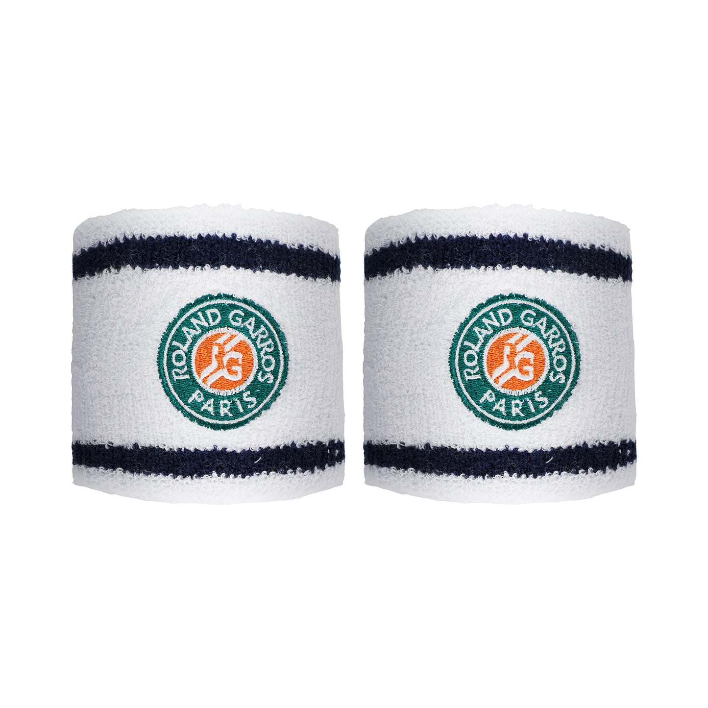Roland Garros Schweißband 2er Pack Herren - weiß