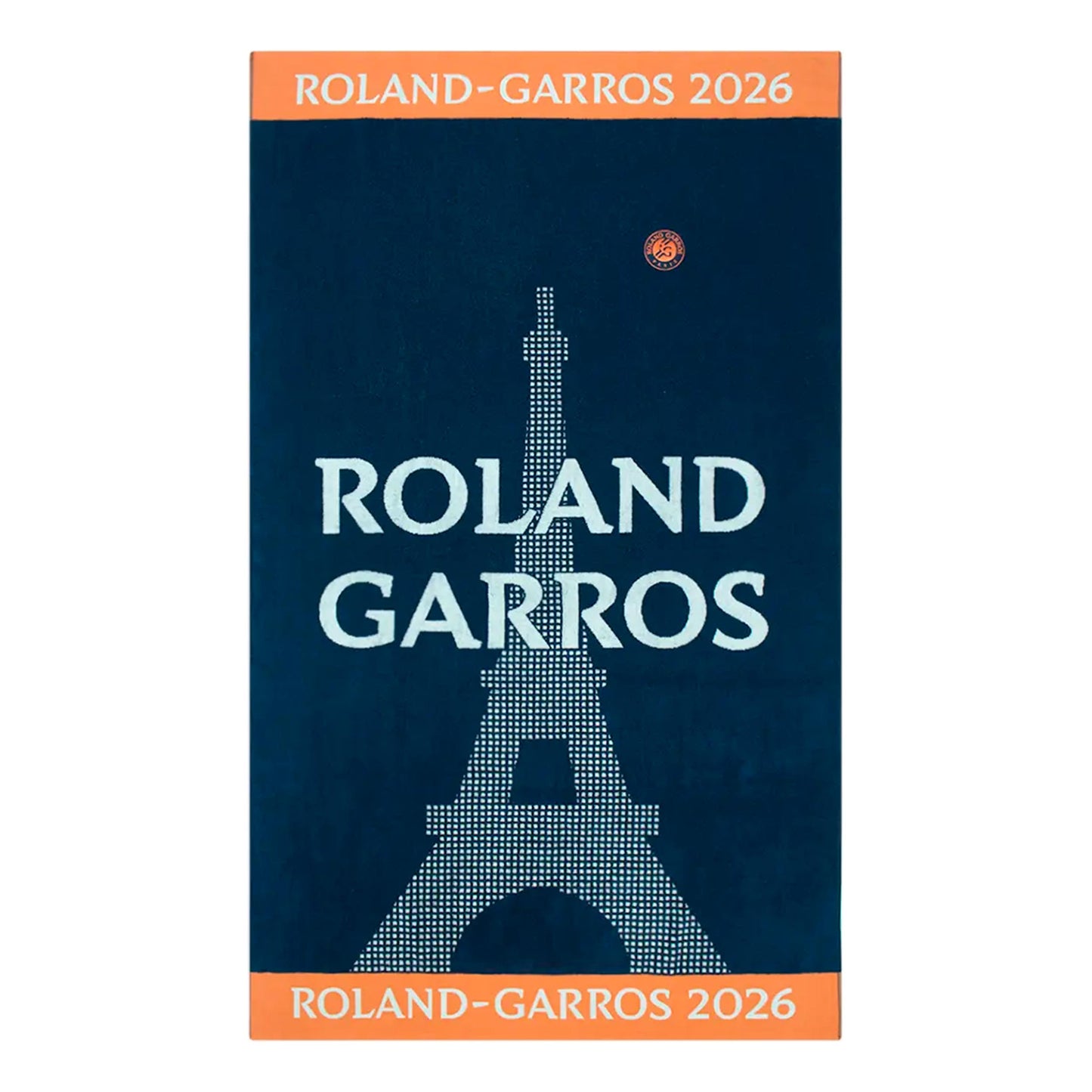 Roland Garros Official Beach Towel 100X170 Handtuch - orange, dunkelblau