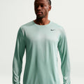 Dri-Fit Longsleeve Herren - graugrün, schwarz