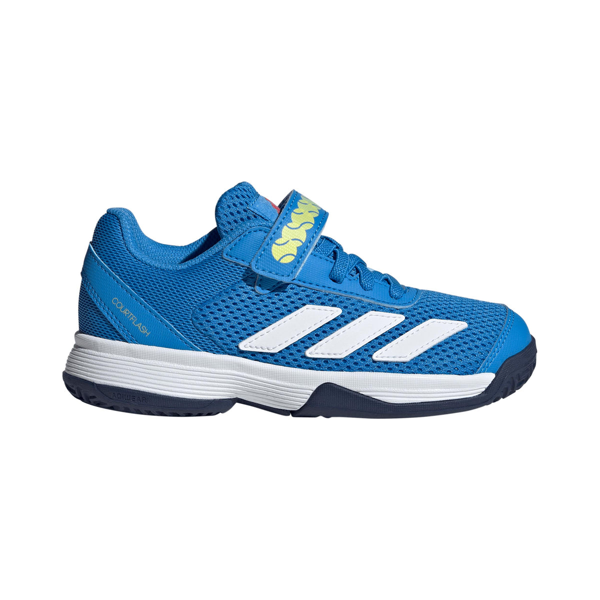 adidas Courtflash Allcourtschuh Kinder - blau, weiß