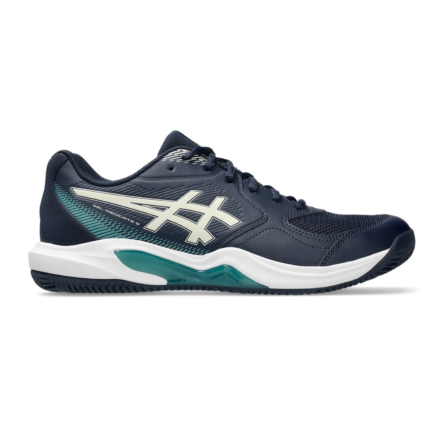 ASICS Gel-Dedicate 9 Sandplatzschuh Herren - dunkelblau, weiß