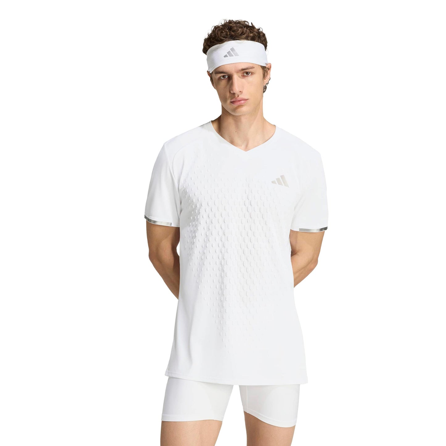 adidas 3D Freelift Pro T-Shirt Herren - weiß, silber