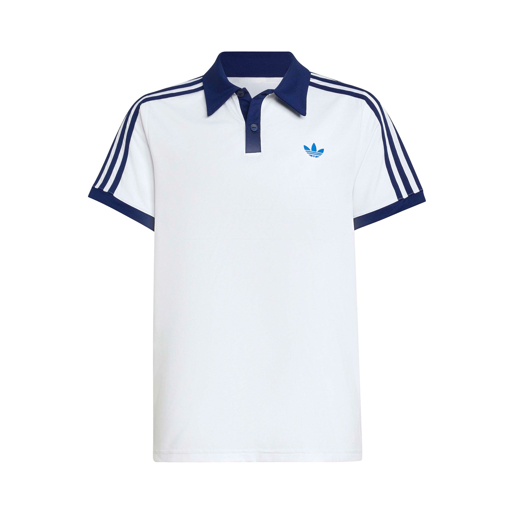 adidas Classics Polo Kinder - weiß, dunkelblau