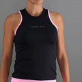 ESSENTIAL Tank-Top Damen - schwarz, pink