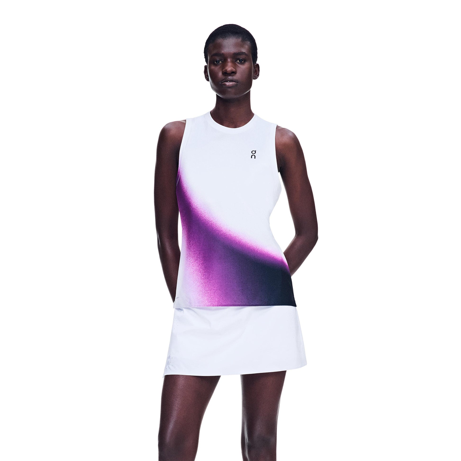 On Court Swing Tank-Top Damen - weiß, berry