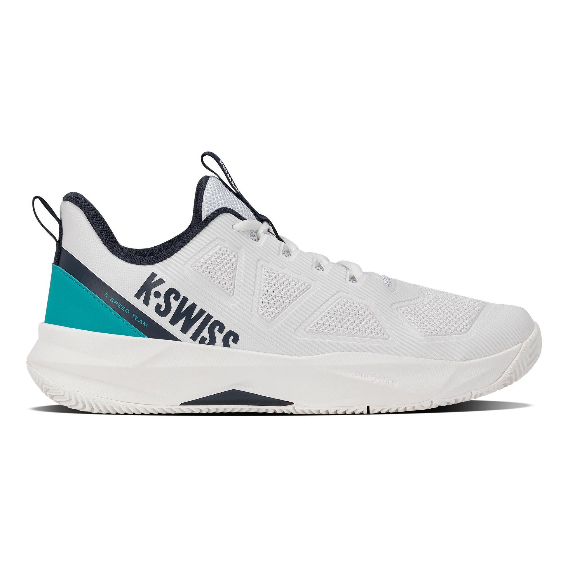 K-Swiss K-Speed Team Sandplatzschuh Herren - weiß, türkis