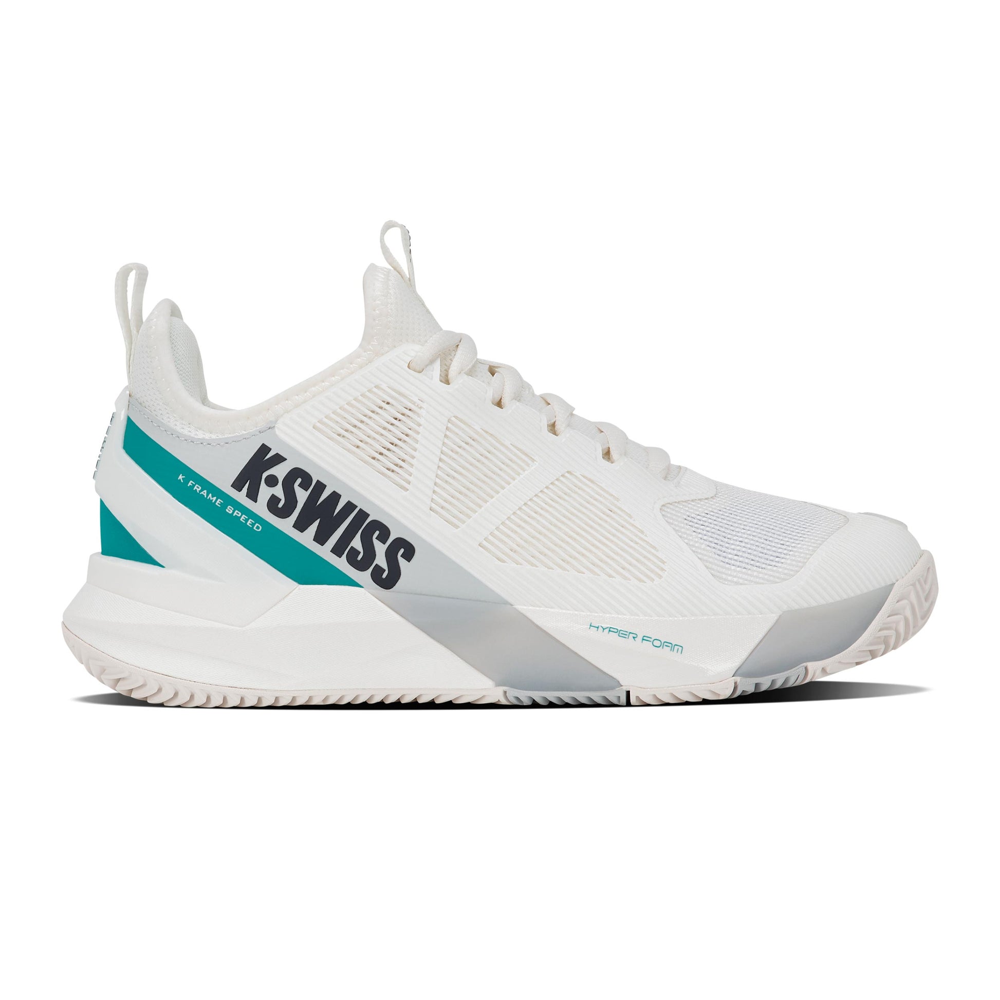 K-Swiss K-Frame Speed Sandplatzschuh Damen - weiß, türkis