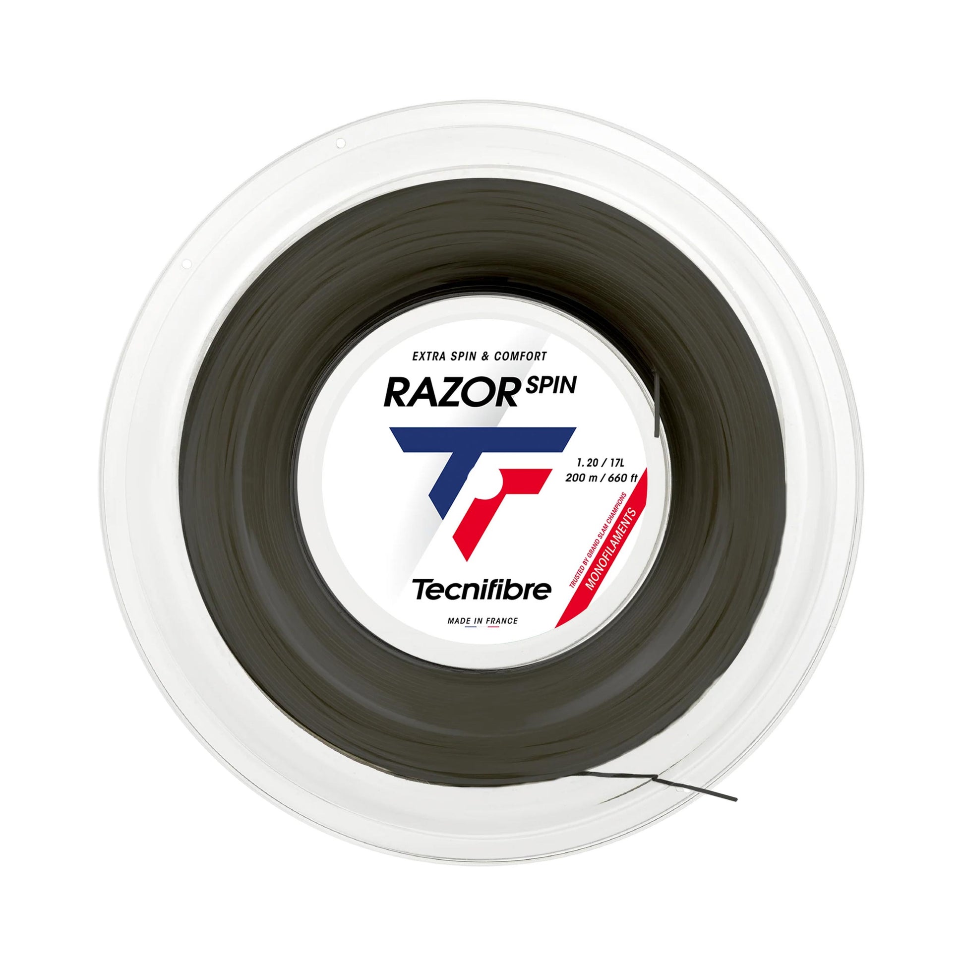 Tecnifibre Razor Spin Saitenrolle 200m - schwarz
